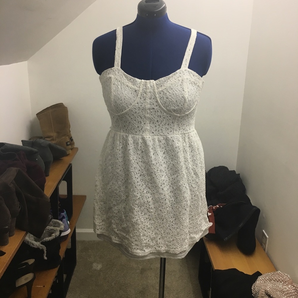 Cute and Flirty White Summer Dress